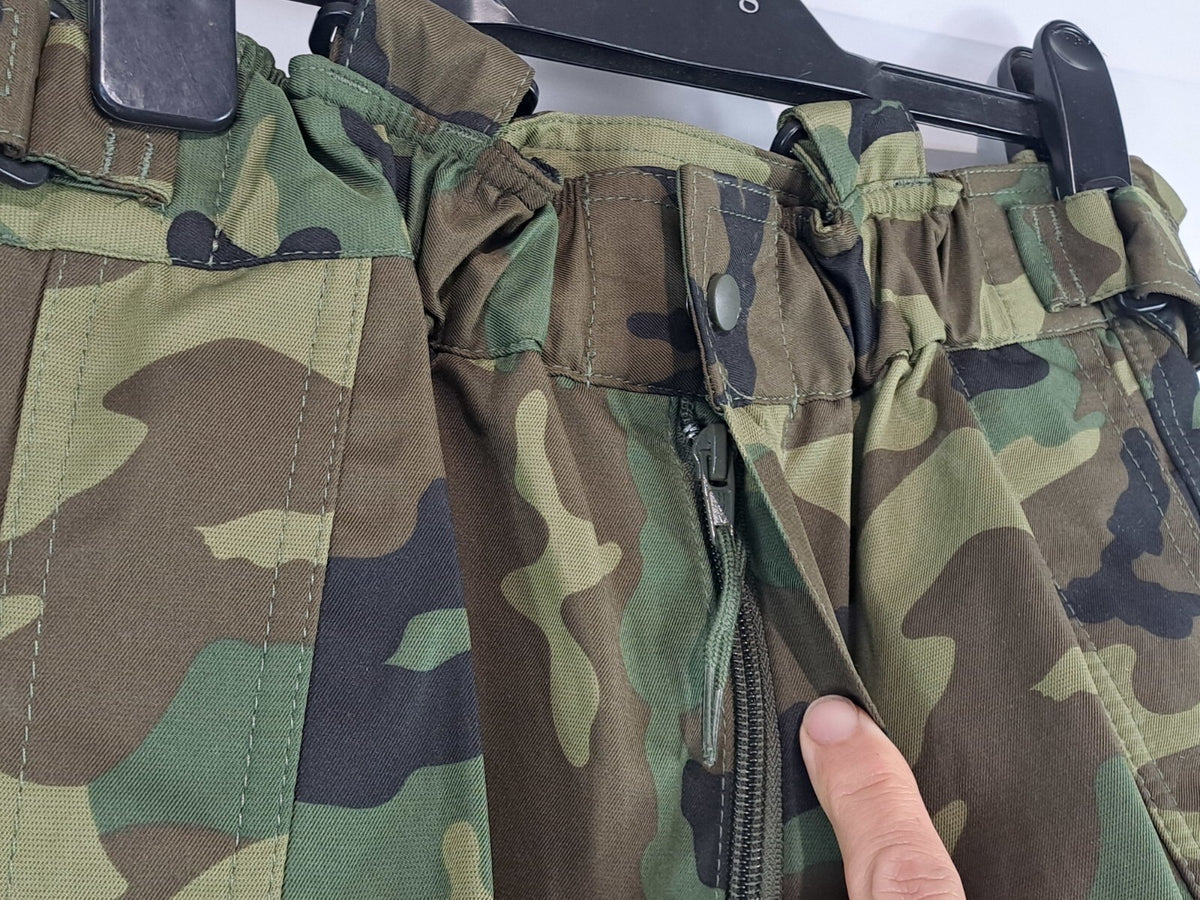 Genuine Surplus Spanish Military Waterproof Over Trousers Camo 30-32" W (2515)