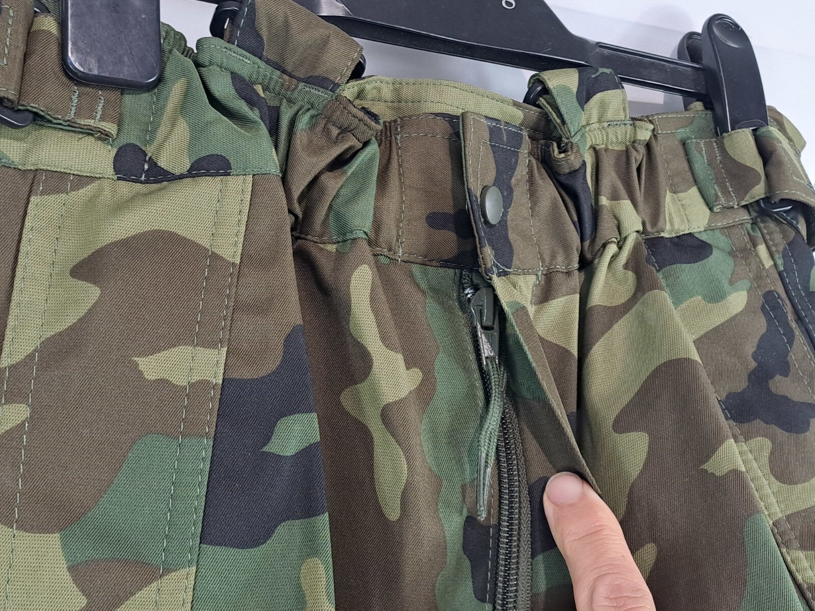 Genuine Surplus Spanish Military Waterproof Over Trousers Camo 30-32" W (2515)