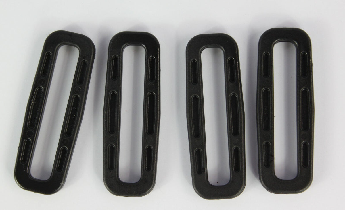 Square Ring Buckles Black Tan Plastic Loop Rucksacks Replacement All Sizes