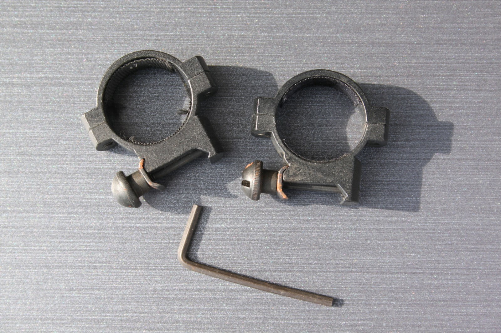 Telescopic Sight Mounts Unbranded Pack of 2 30mm tube 17mm rail Airsoft