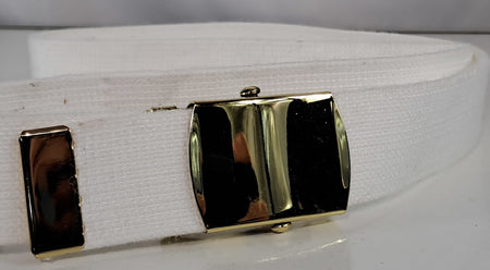 Genuine Surplus British Army White 33mm Polypropylene Webbing Belt (2438)