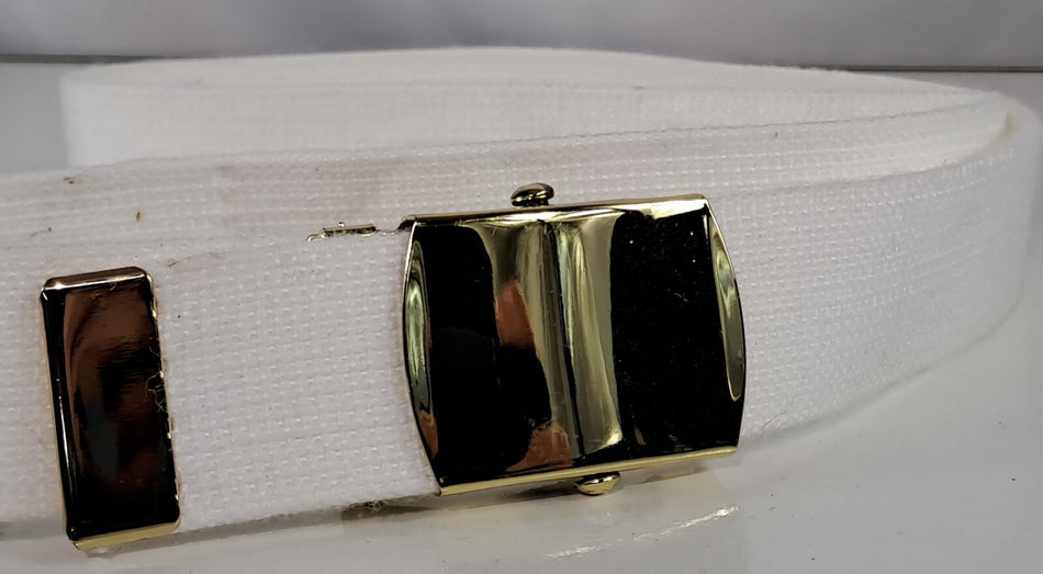 Genuine Surplus British Army White 33mm Polypropylene Webbing Belt (2438)