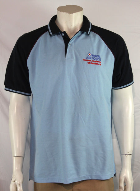 Genuine Surplus British Forces RAF Polo Top T-Shirt Robson Academy Large  (2233)