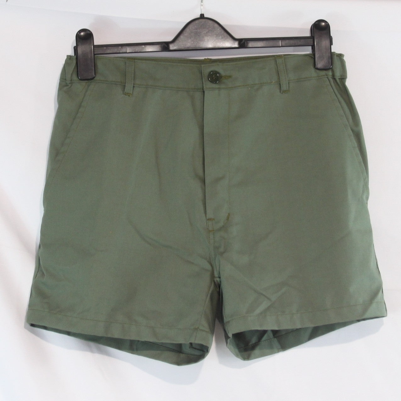 NEW French Army Style Short Shorts Sage Green Light Olive Polycotton (4363)
