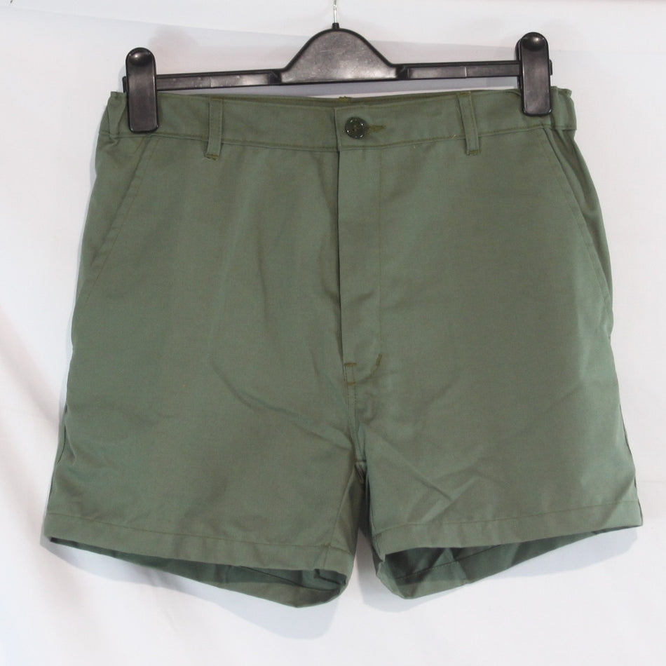 NEW French Army Style Short Shorts Sage Green Light Olive Polycotton (4363)