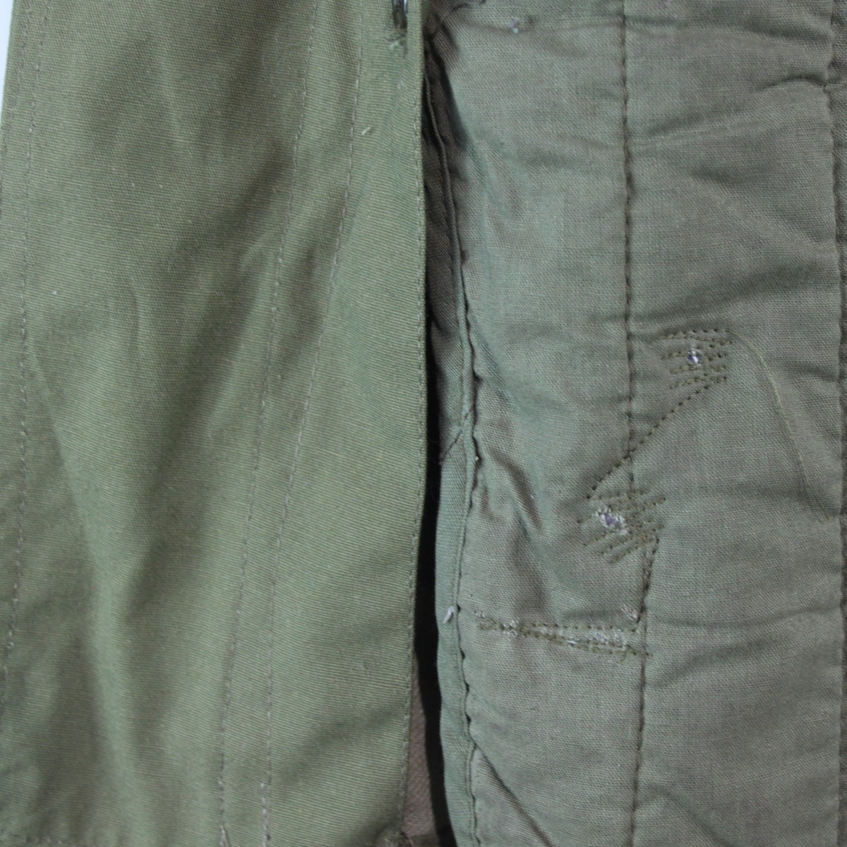 Vintage USSR Soviet Era Parka Winter Coat Padded Khaki Surplus 36-38" (3664)