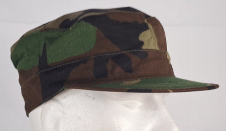 Genuine Surplus US Forces Army Woodland BDU Camouflage Peak Hat Field Cap