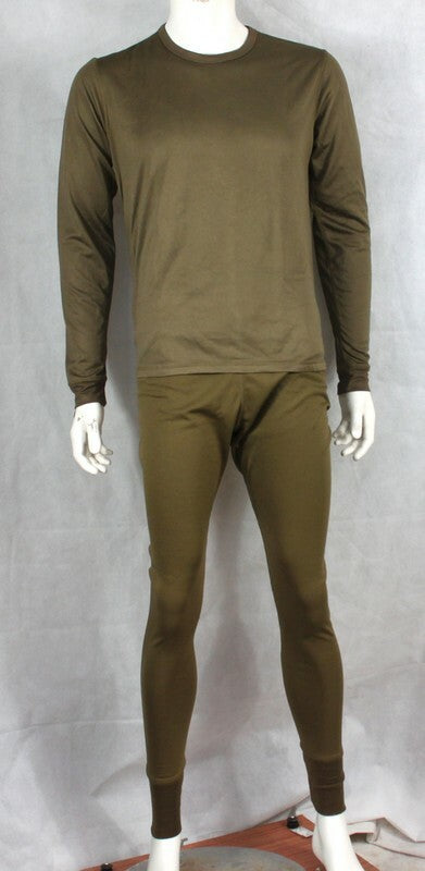 Genuine Surplus British Army Wicking Thermal Top Vest Long Johns Dark Olive G1