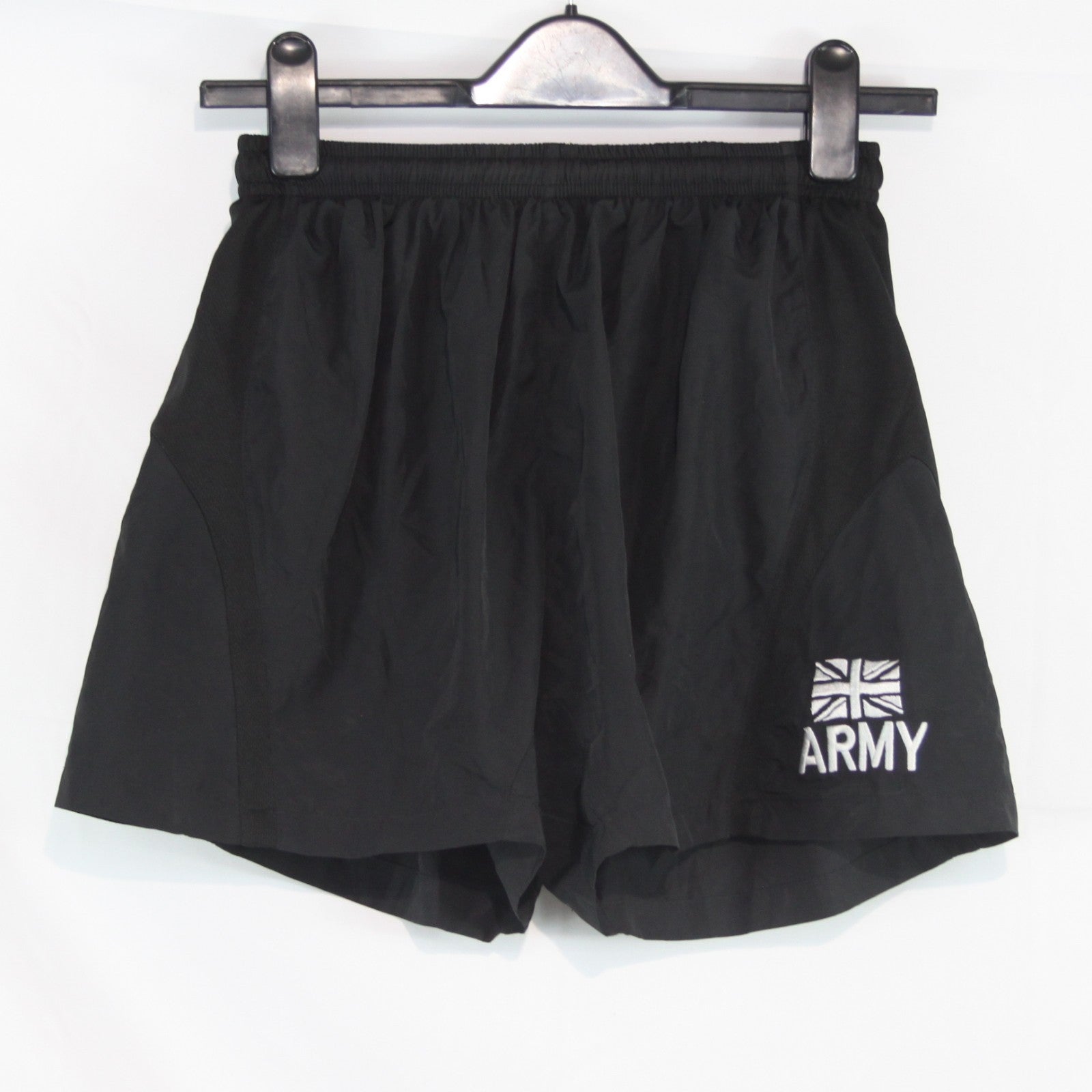 Genuine Surplus British Army PT Shorts Black Embroidered (4379)
