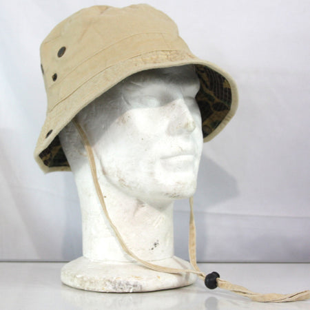 Jungle Bush Hat Camouflage Brim Beige Sun Hat Bucket Hat Military Style HAT144
