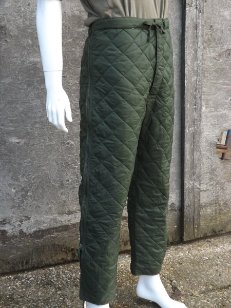 Genuine Surplus British Quilted Padded trouser Liners Thermal Winter (3694)