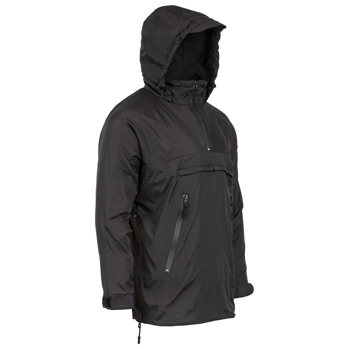 Highlander Halo Smock Lightweight Fleece Lined Pullover Jacket Black Olive Army