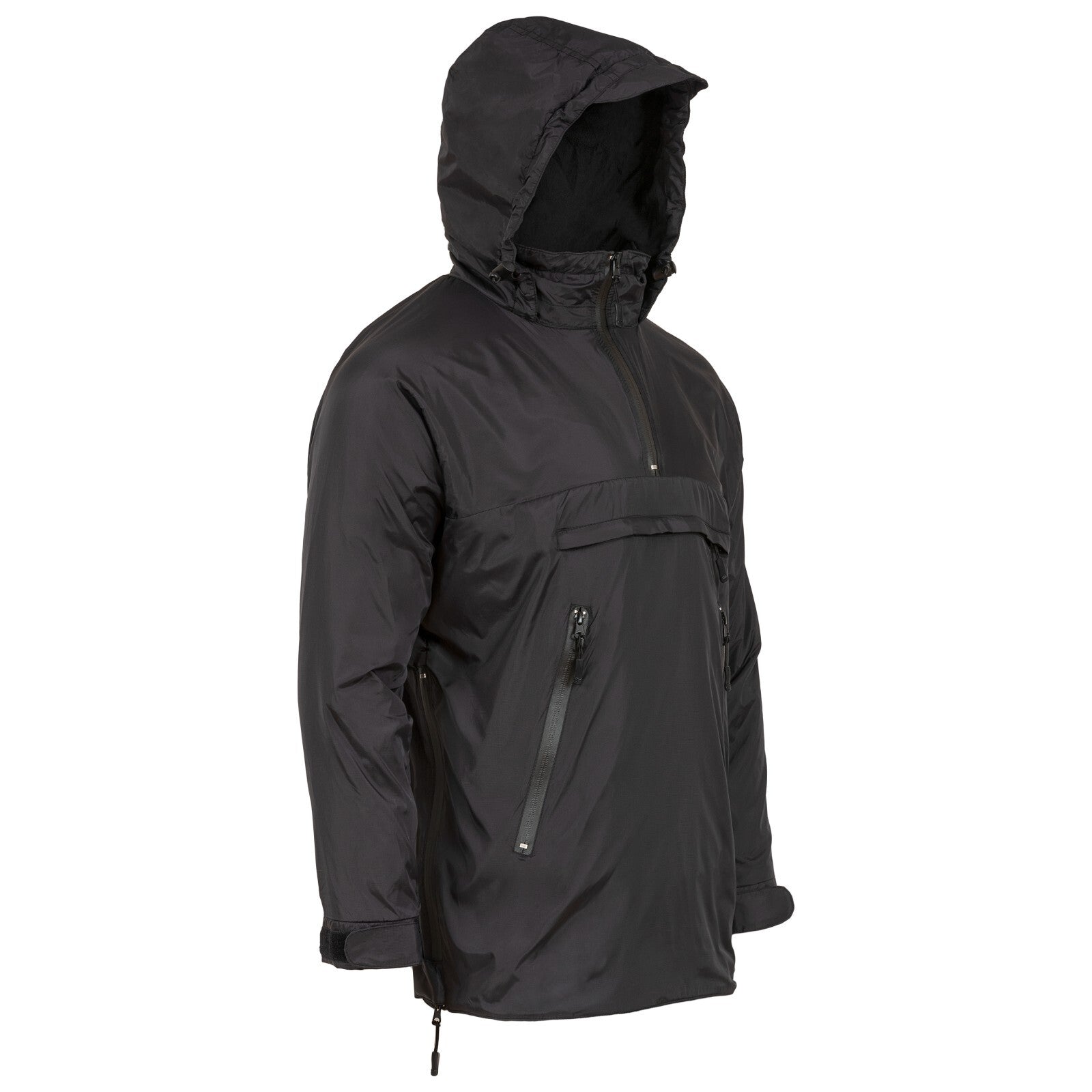 Highlander Halo Smock Lightweight Fleece Lined Pullover Jacket Black Olive Army