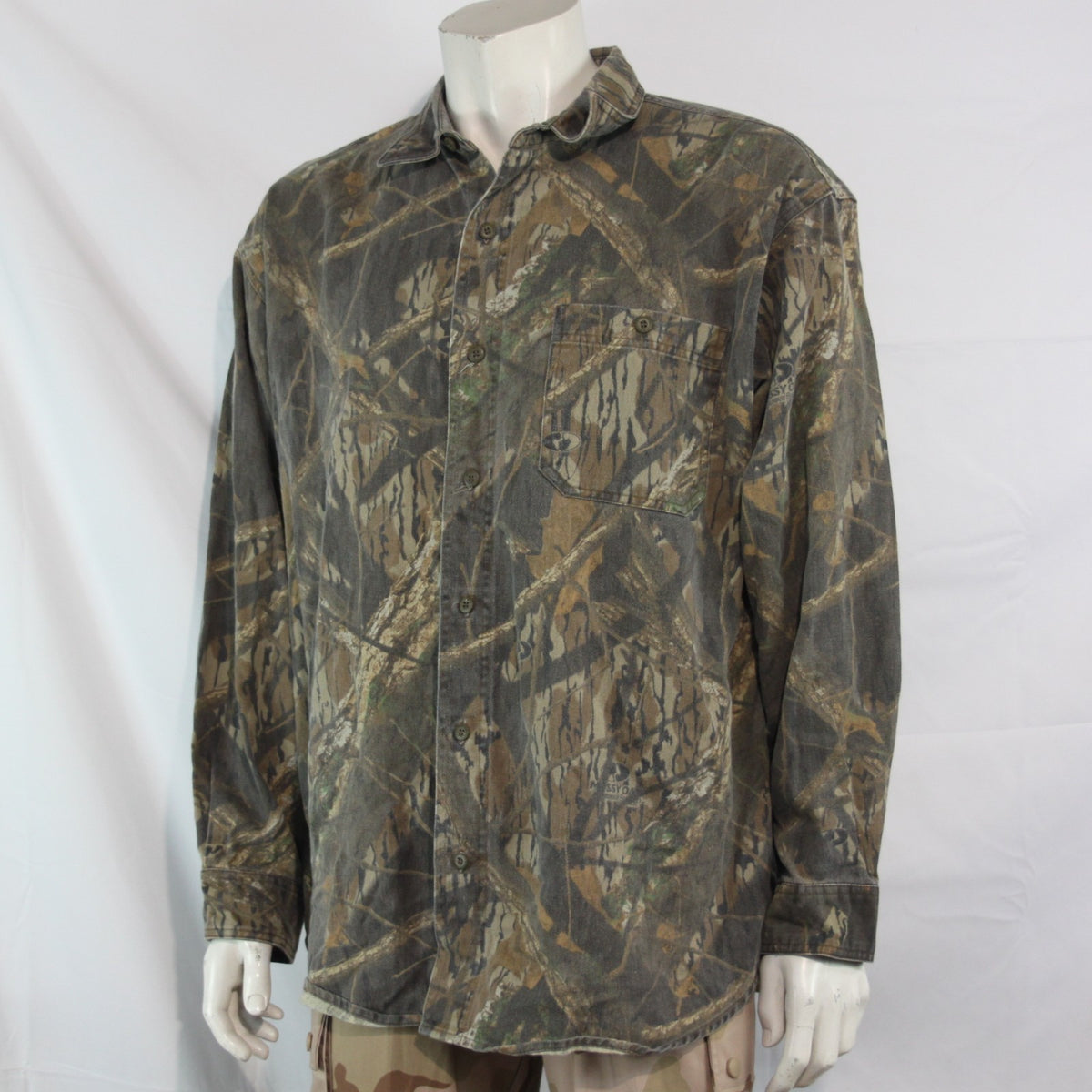 Mossy Oak Brushed PolyCotton Hunting Camouflage Shirt camo 46-48" Chest (3608)