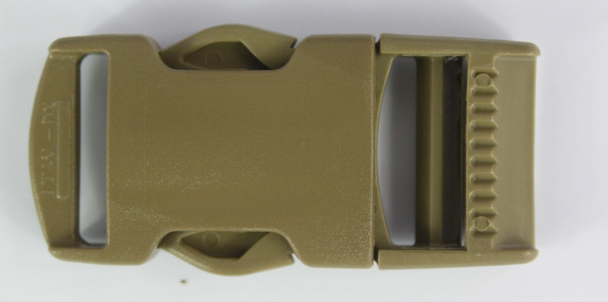 Side Release Buckles Tan Plastic Clips Belts Rucksacks  Replacement All Sizes