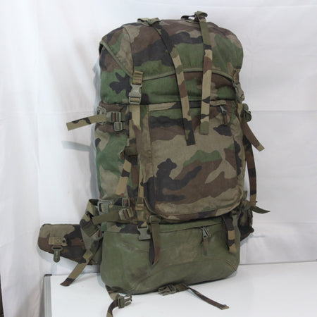 Genuine Surplus French Army Bergen Rucksack CCE Camo repaired (4183)