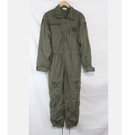 French Army AFV Coverall Olive Green Genuine Surplus 38" Chest Short (4172)