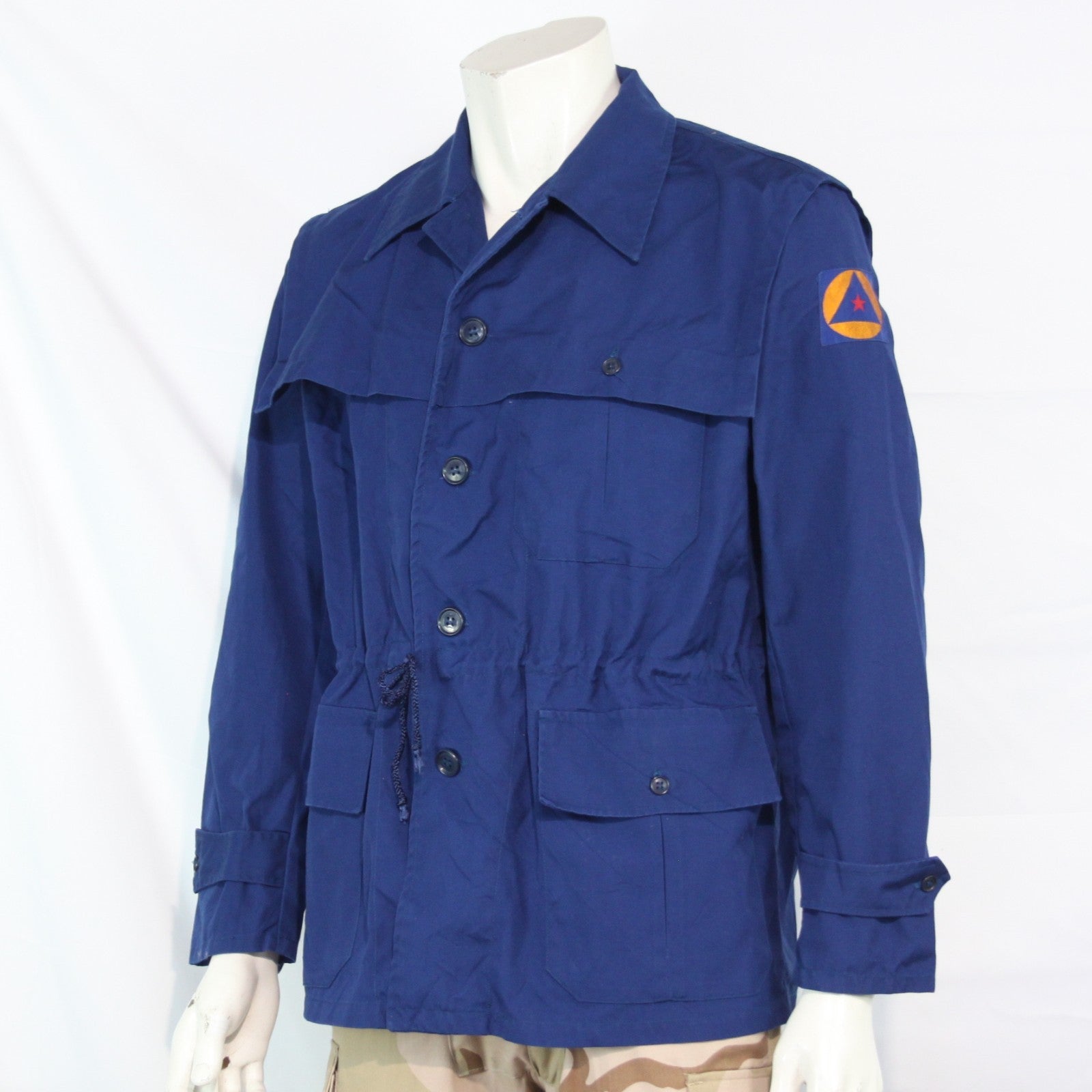 Genuine Surplus Serbian Civil Defence Military Jacket Blue Medium 40-42" (3449)