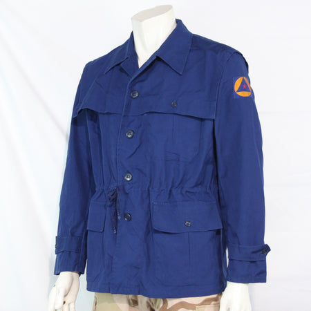 Genuine Surplus Serbian Civil Defence Military Jacket Blue Medium 40-42" (3449)
