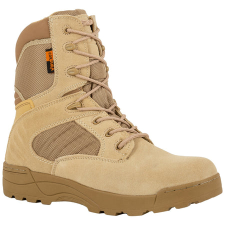 ED Highlander Echo Desert Boot Adult Military Mens Sand Leather Size UK 13 & 9