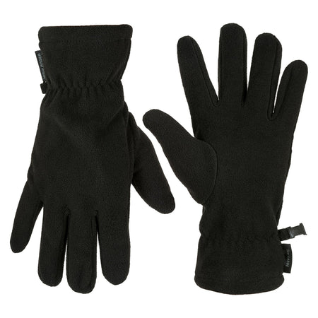Highlander Basic Fleece Gloves Black Thermal Winter