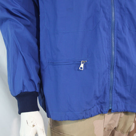Vintage Tracksuit Top Swedish Army Jacket Genuine Surplus Polycotton 42" (3902)