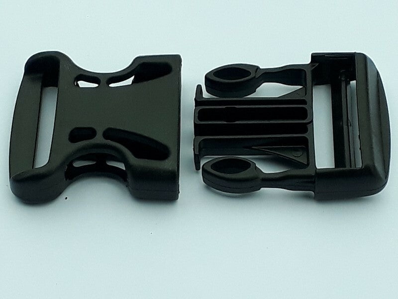 ITW Nexus Airloc Lightweight Side Release Buckles Black Plastic Clips All Sizes