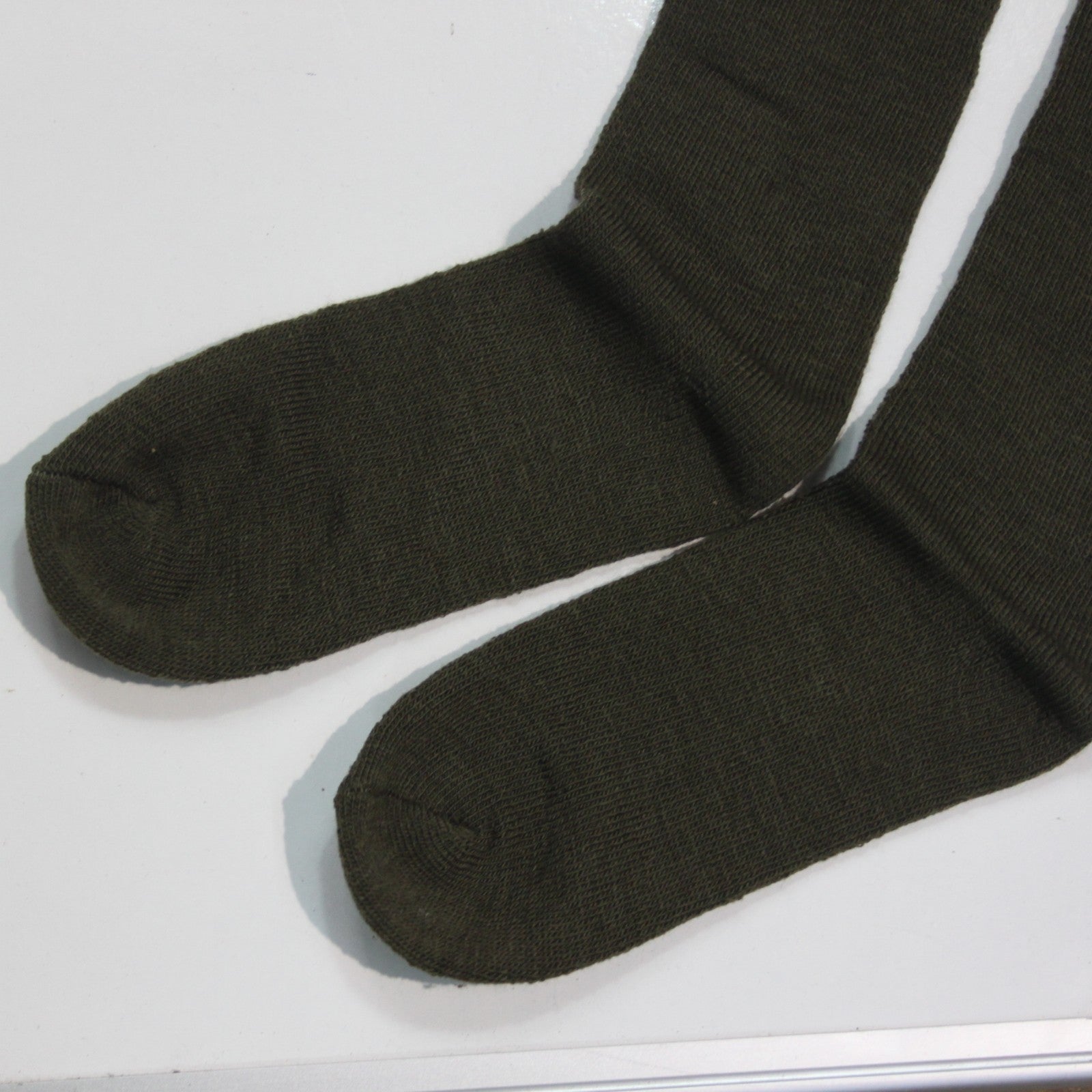 Acrylic/Wool Blend Military Style Work Walking Socks Thermal Olive Mens (3987