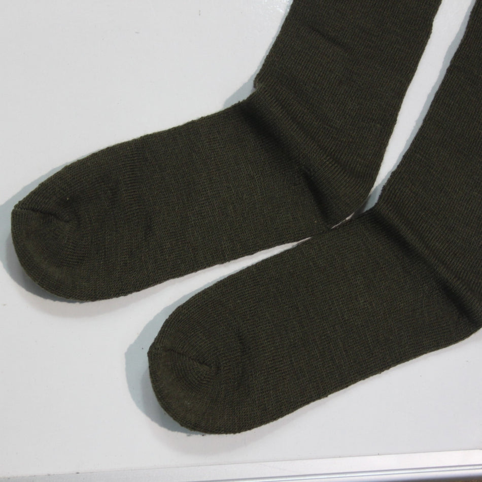 Acrylic/Wool Blend Military Style Work Walking Socks Thermal Olive Mens (3987
