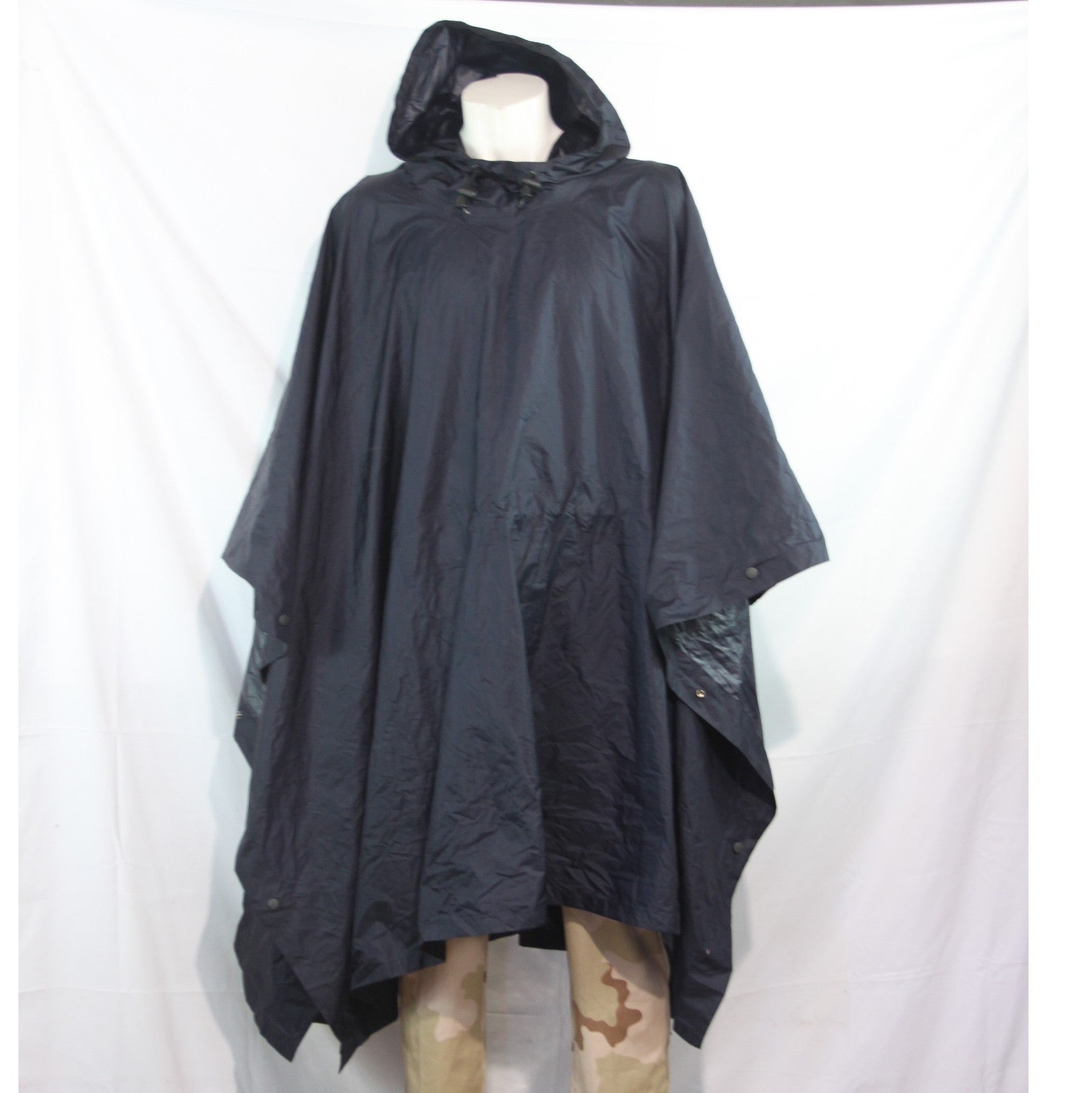 Dutch Army Poncho Cape Packaway Waterproof Navy Genuine Surplus (4440)