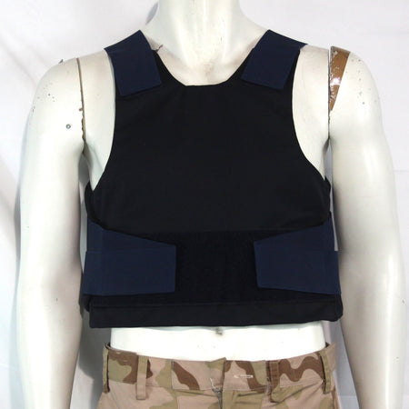 French Military Civilian Body Armour Cover Vest Blue Genuine Surplus M 3976