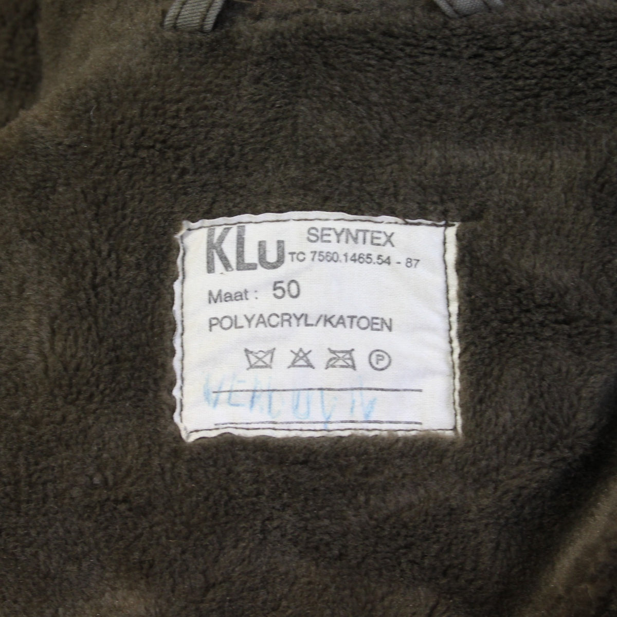 Genuine Surplus Dutch Army Parka Olive Faux Fur Lined Canvas Military (3742)