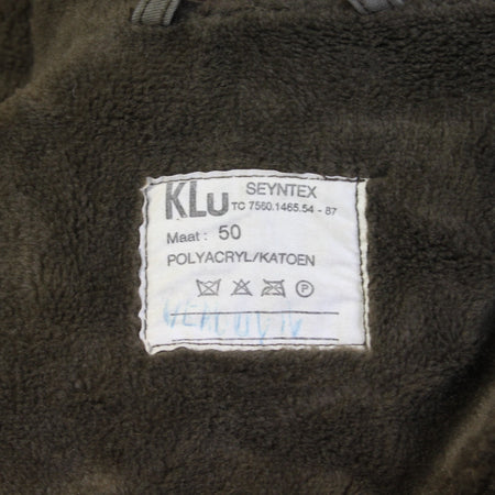 Genuine Surplus Dutch Army Parka Olive Faux Fur Lined Canvas Military (3742)