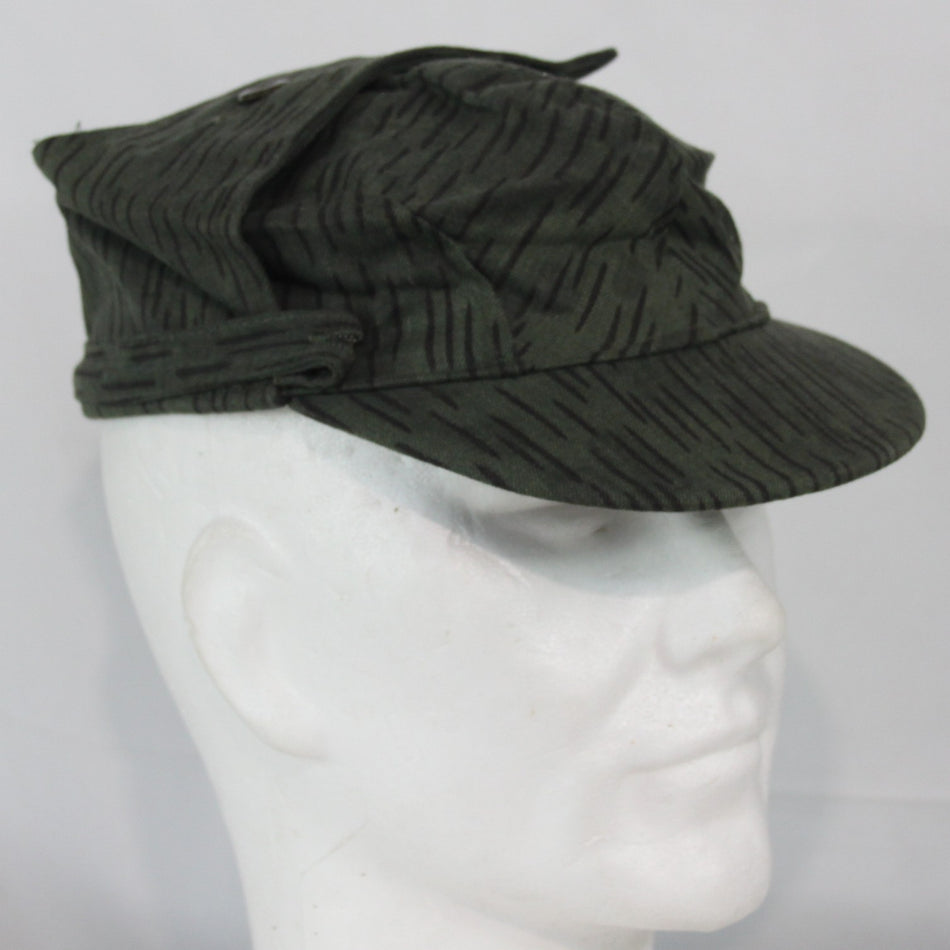 Czechoslovakian Vintage Army Hat Strichtarn 56cm Camouflage Genuine Surplus 3632