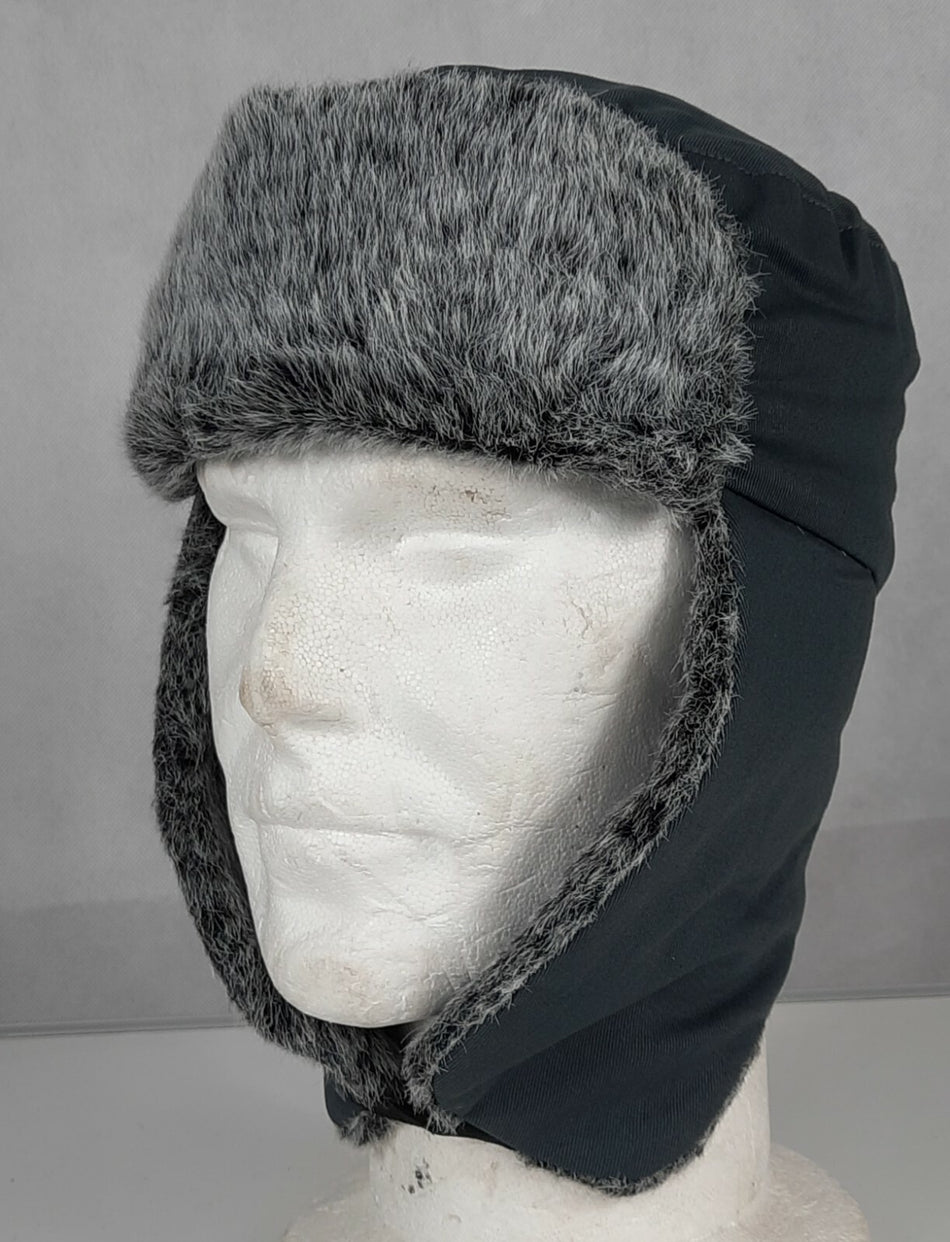 Cossack Hat Winter Grey Thermal Faux Fur Trapper Hat Size Small Adult