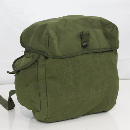 Genuine Surplus British Respirator Pack Plain Olive Green Side Bag 3401