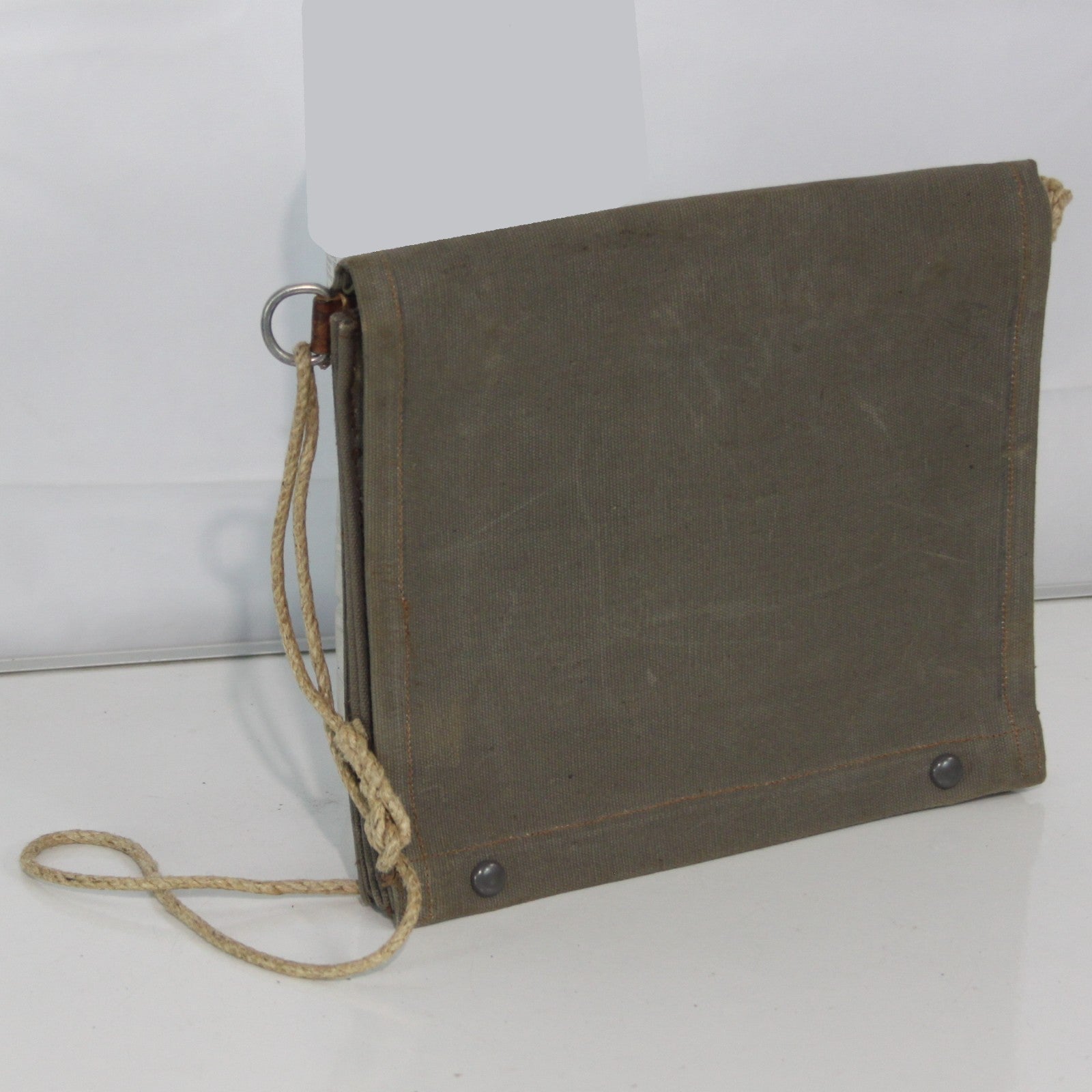Genuine Surplus Vintage Swedish Army Military Map Case Canvas Khaki (3440)