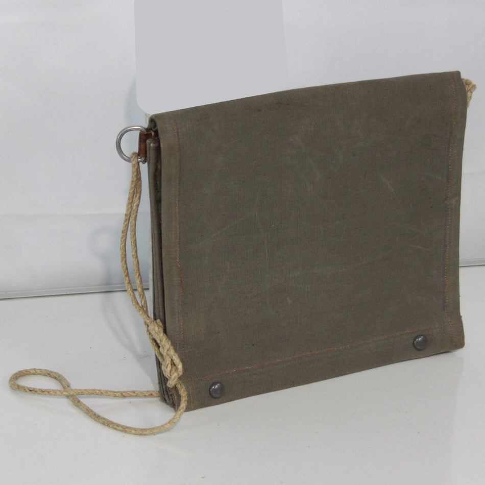 Genuine Surplus Vintage Swedish Army Military Map Case Canvas Khaki (3440)