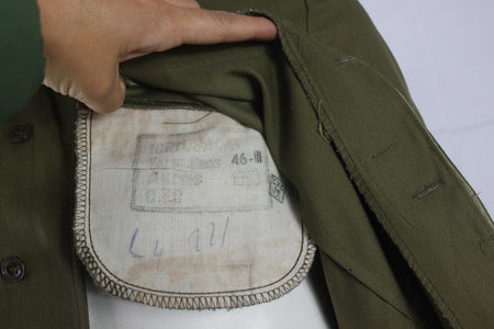 Genuine Surplus Czech Unlined Lighweight Jacket Olive Army 1976 36" Chest (1415)