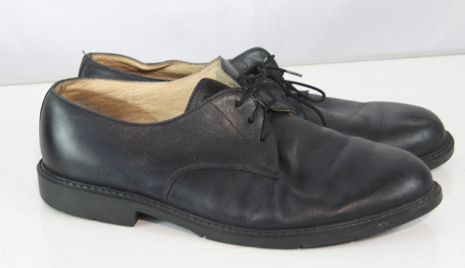 Genuine Surplus Austrian Army Mens Shoes Black Leather Lace Up (1978)