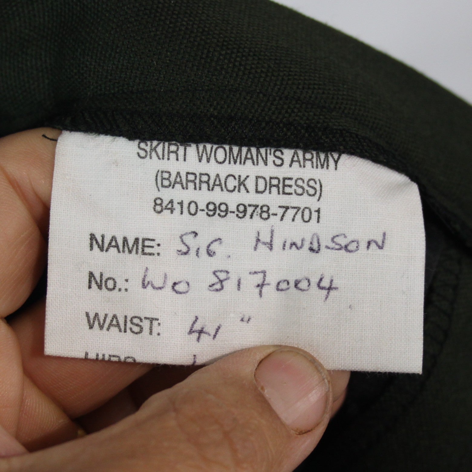 NEW Genuine Surplus British Army Bottle Green Barrack Skirt 41" Waist (3535)