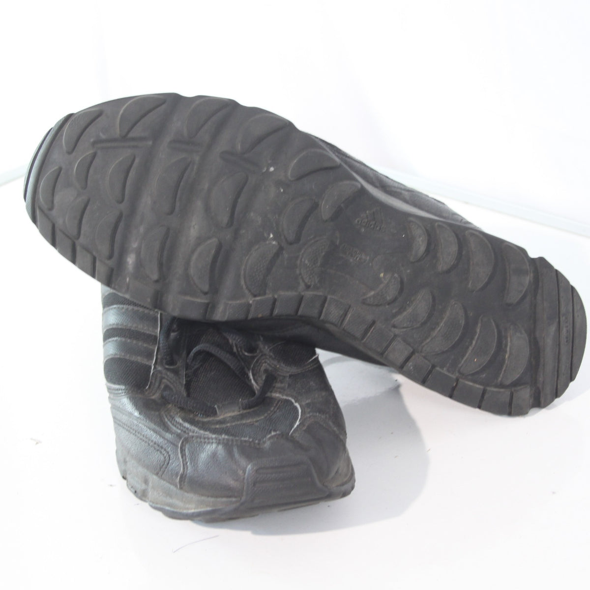 German Army Trainers Black Leather Fabric Genuine Surplus UK 12 (3870