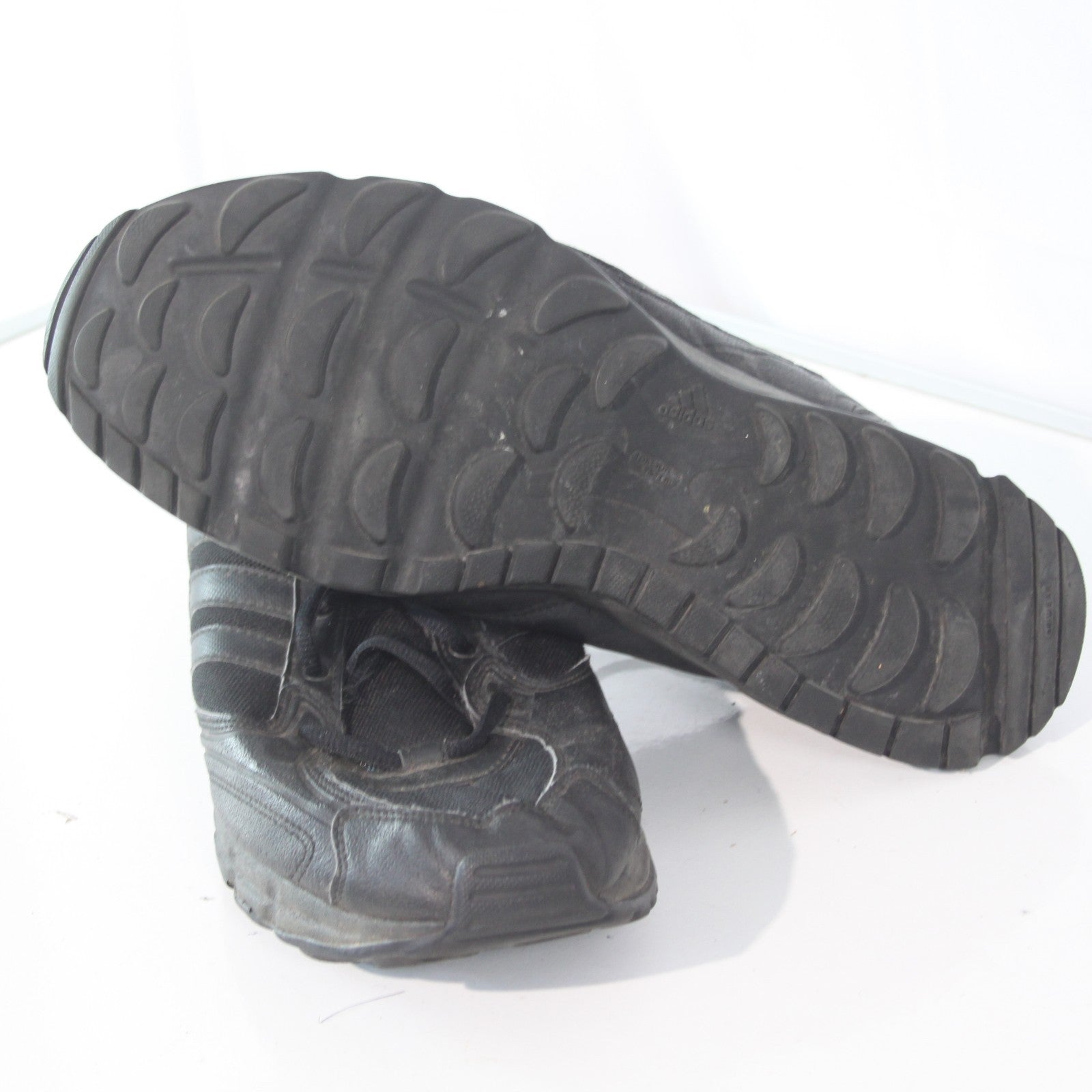 German Army Trainers Black Leather Fabric Genuine Surplus UK 12 (3870