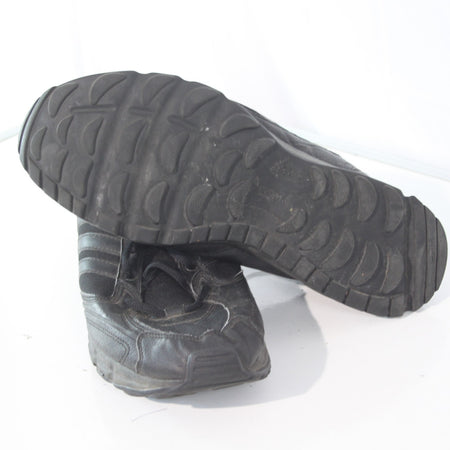 German Army Trainers Black Leather Fabric Genuine Surplus UK 12 (3870