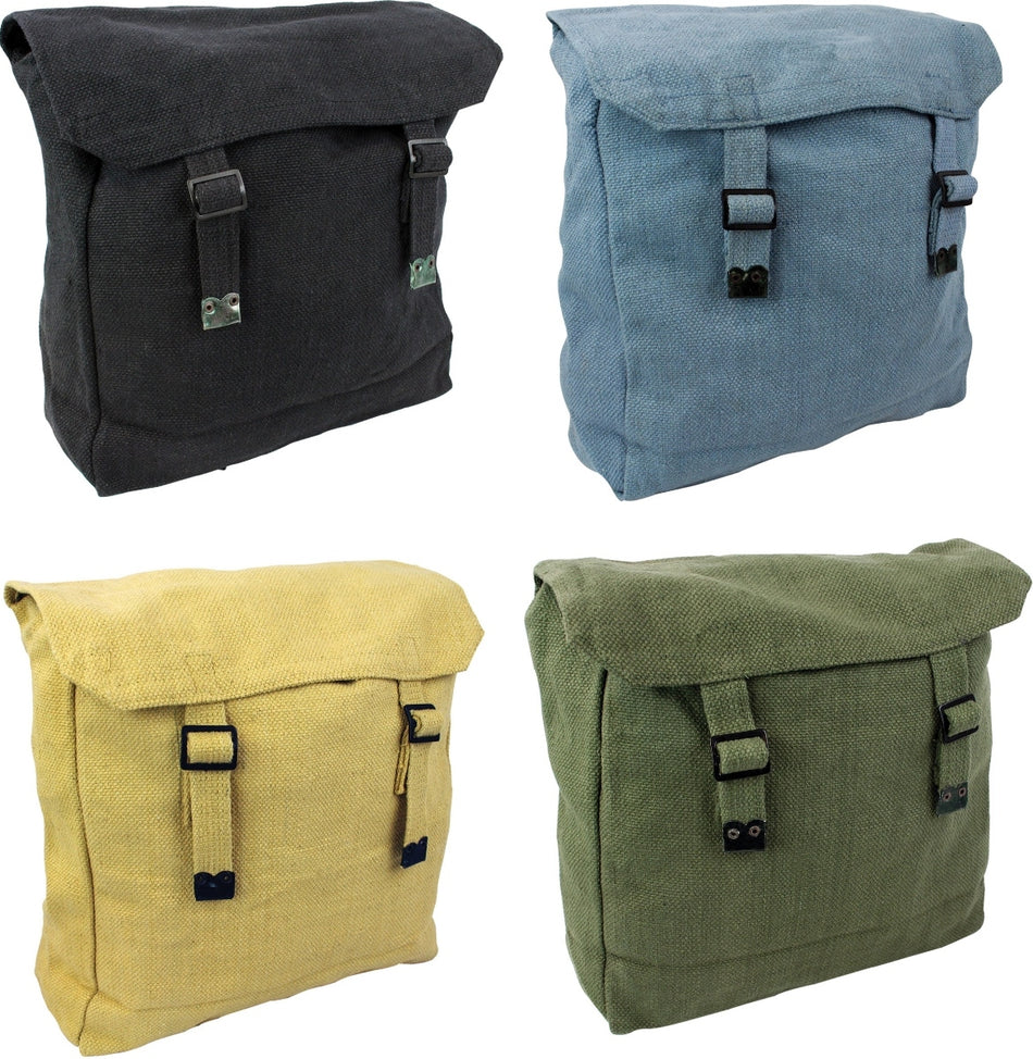 NEW Medium Cotton Army Style Canvas Vintage Satchel Backpack Haversack 