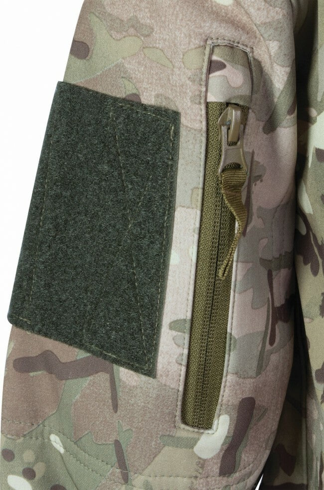 Highlander Tactical Hooded Softshell Jacket Water Resistant  Army Camo green
