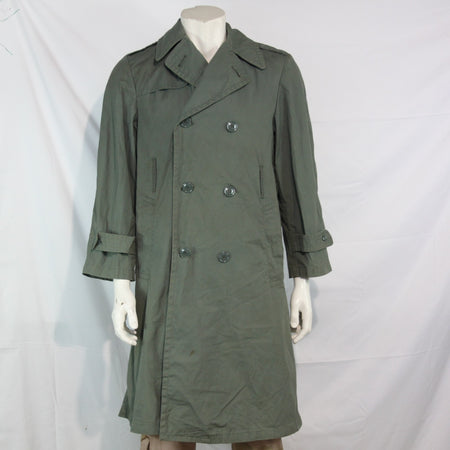 Genuine Surplus US Army Vintage Raincoat Trenchcoat Jacket Coat XS (3470)