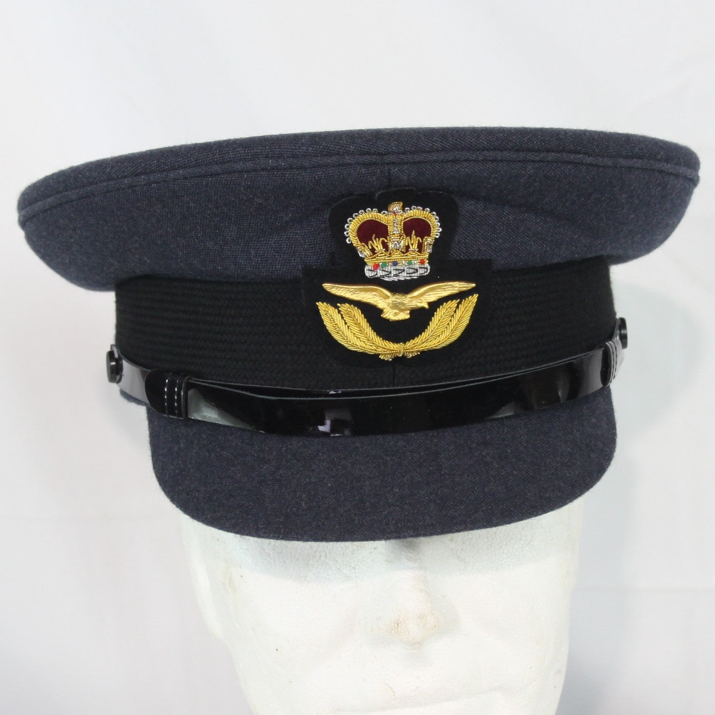 British RAF Officers Mens Dress Hat Genuine Surplus Peak Cap G1 (4448)