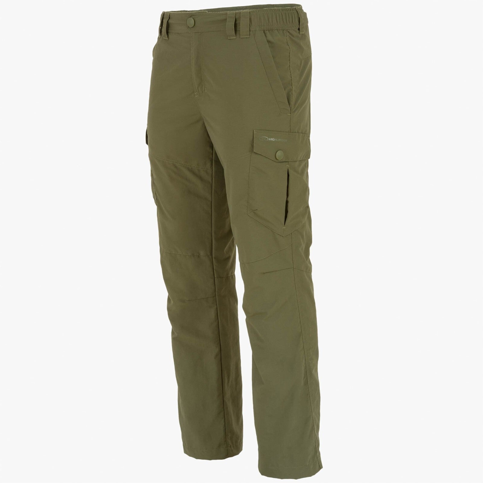 Highlander Starav Strong Breathable Mens Walking Hiking Trousers Green / Black