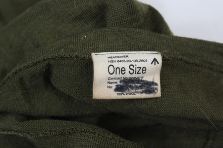 British Army Wool Knitted Snood Headover Olive Genuine Surplus (4252)